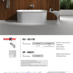 Báo giá bồn tắm EU-65178