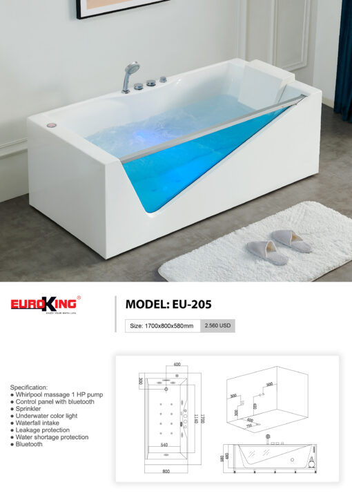 Báo giá Bồn tắm EU-205