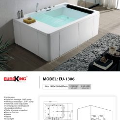 Báo giá sản phẩm bồn tắm EU-1306