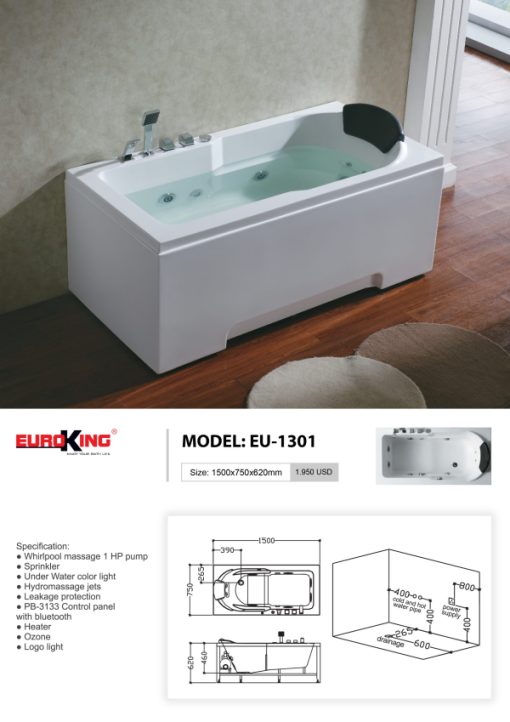 Hình ảnh báo giá Bồn tắm EU-1301