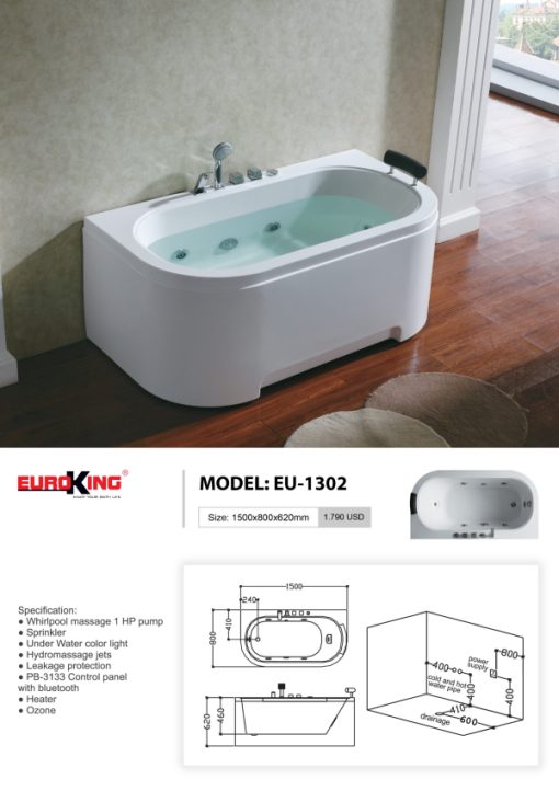 Hình ảnh báo giá bồn tắm EU-1302