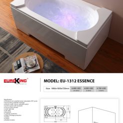 Hình ảnh báo giá bồn tắm massage EU-1312 essence